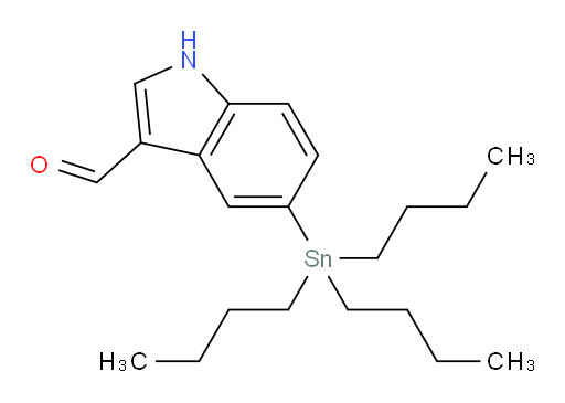 5-(tributylstannyl)-1H-indole-3-carbaldehyde
