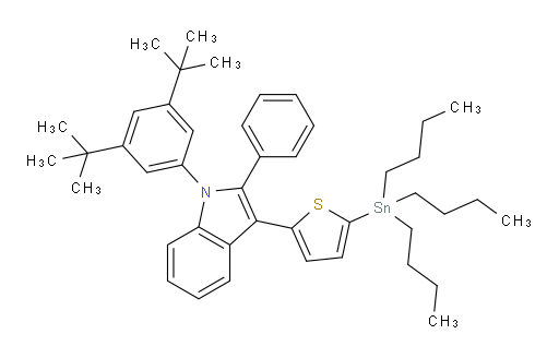 1-(3,5-di-tert-butylphenyl)-2-phenyl-3-(5-(tributylstannyl)thiophen-2-yl)-1H-indole