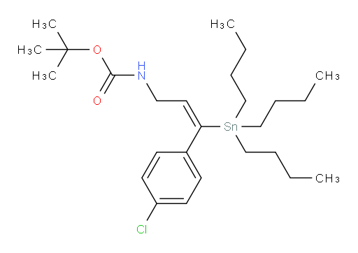 (E)-tert-butyl (3-(4-chlorophenyl)-3-(tributylstannyl)allyl)carbamate