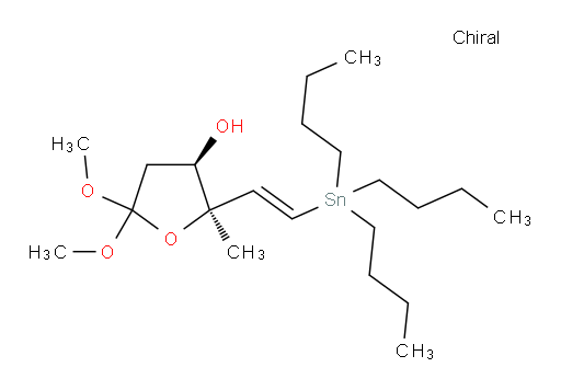 (2R,3R)-5,5-dimethoxy-2-methyl-2-((E)-2-(tributylstannyl)vinyl)tetrahydrofuran-3-ol