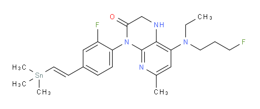 (E)-8-(乙基(3-氟丙基)氨基)-4-(2-氟-4-(2-(三甲基锡基)乙烯基)苯基)-6-甲基-1,2-二氢吡啶并[2,3-b]吡嗪-3(4H)-酮