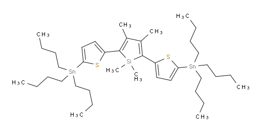1,1,3,4-tetramethyl-2,5-bis(5-(tributylstannyl)thiophen-2-yl)-1H-silole