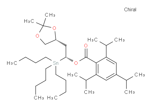 (R)-2-((R)-2,2-dimethyl-1,3-dioxolan-4-yl)-1-(tributylstannyl)ethyl 2,4,6-triisopropylbenzoate