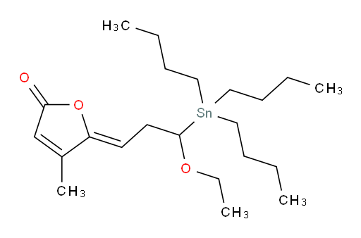 (Z)-5-(3-乙氧基-3-(三丁基锡基)丙亚基)-4-甲基呋喃-2(5H)-酮