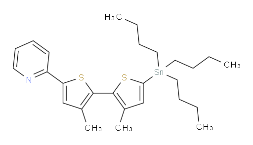 2-(3,3'-dimethyl-5'-(tributylstannyl)-[2,2'-bithiophen]-5-yl)pyridine