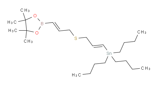 tributyl((E)-3-(((E)-3-(4,4,5,5-tetramethyl-1,3,2-dioxaborolan-2-yl)allyl)thio)prop-1-en-1-yl)stannane