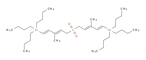 ((1E,1'E,3E,3'E)-sulfonylbis(3-methylpenta-1,3-diene-5,1-diyl))bis(tributylstannane)