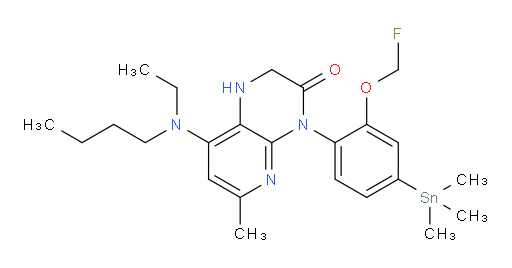 8-(butyl(ethyl)amino)-4-(2-(fluoromethoxy)-4-(trimethylstannyl)phenyl)-6-methyl-1,2-dihydropyrido[2,3-b]pyrazin-3(4H)-one