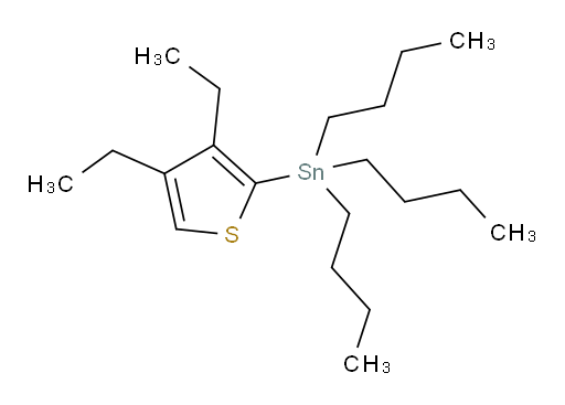 三丁基(3,4-二乙基噻吩-2-基)锡烷