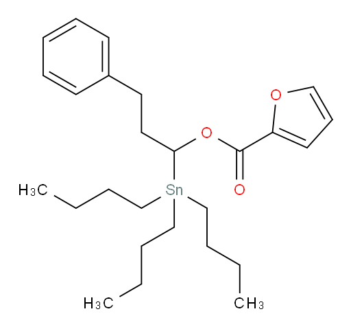 3-苯基-1-(三丁基锡基)丙基 呋喃-2-甲酸酯