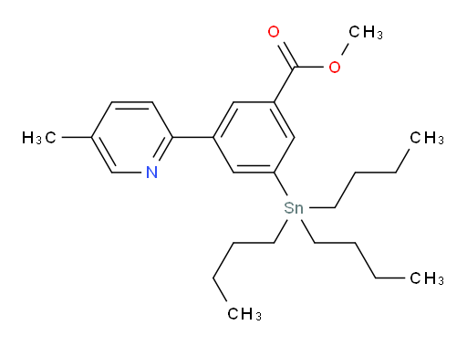 甲基 3-(5-甲基吡啶-2-基)-5-(三丁基锡基)苯甲酸酯