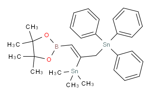 (Z)-trimethyl(1-(4,4,5,5-tetramethyl-1,3,2-dioxaborolan-2-yl)-3-(triphenylstannyl)prop-1-en-2-yl)stannane