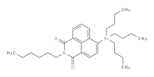 2-hexyl-6-(tributylstannyl)-1H-benzo[de]isoquinoline-1,3(2H)-dione