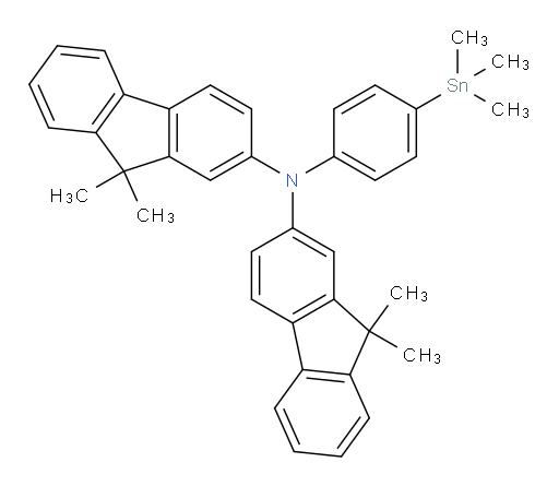 N-(9,9-dimethyl-9H-fluoren-2-yl)-9,9-dimethyl-N-(4-(trimethylstannyl)phenyl)-9H-fluoren-2-amine