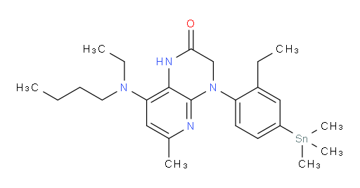 8-(butyl(ethyl)amino)-4-(2-ethyl-4-(trimethylstannyl)phenyl)-6-methyl-3,4-dihydropyrido[2,3-b]pyrazin-2(1H)-one