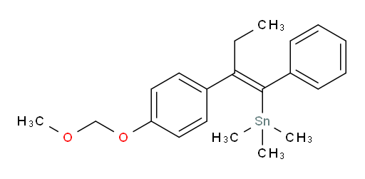 (Z)-(2-(4-(甲氧基甲氧基)苯基)-1-苯基丁-1-烯-1-基)三甲基锡烷