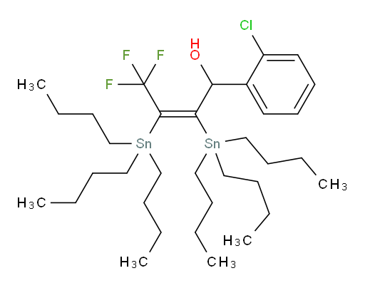 (Z)-1-(2-chlorophenyl)-4,4,4-trifluoro-2,3-bis(tributylstannyl)but-2-en-1-ol