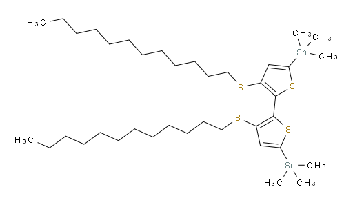 (3,3'-bis(dodecylthio)-[2,2'-bithiophene]-5,5'-diyl)bis(trimethylstannane)