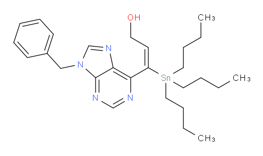 (E)-3-(9-benzyl-9H-purin-6-yl)-3-(tributylstannyl)prop-2-en-1-ol