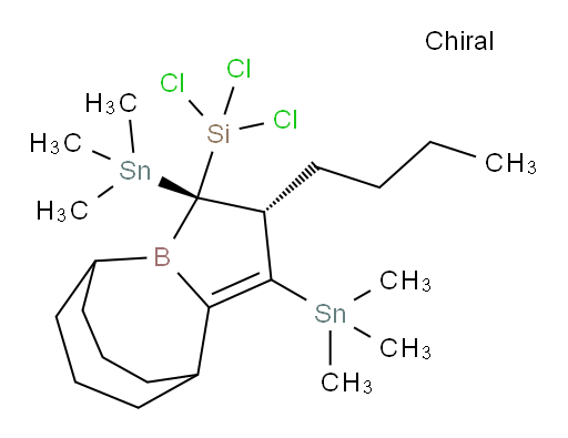 ((2R,3R)-2-丁基-1,3-双(三甲基锡基)-3,5,6,7,8,9-六氢-2H-5,9-propanoborolo[1,2-a]borepin-3-基)三氯硅烷