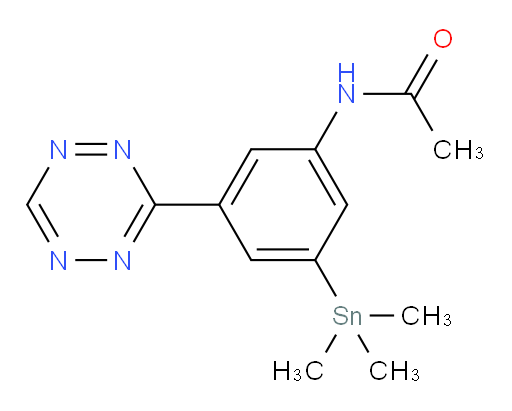 N-(3-(1,2,4,5-tetrazin-3-yl)-5-(trimethylstannyl)phenyl)acetamide
