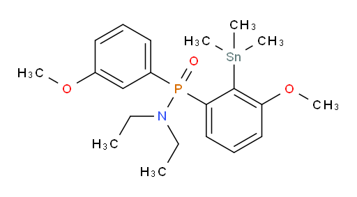 N,N-二乙基-P-(3-甲氧基-2-(三甲基锡基)苯基)-P-(3-甲氧基苯基)phosphinic 酰胺