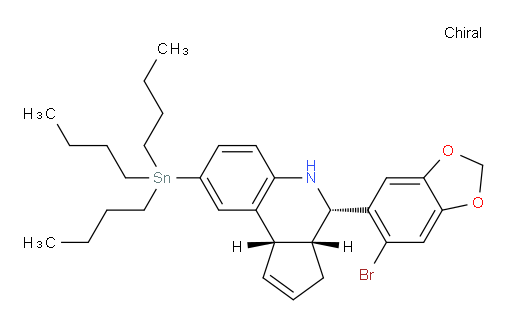 (3aR,4S,9bS)-4-(6-溴苯并[d][1,3]二氧杂环戊烯-5-基)-8-(三丁基锡基)-3a,4,5,9b-四氢-3H-环戊烷并[c]喹啉