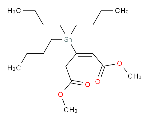 (E)-二甲基 3-(三丁基锡基)戊-2-烯二酸酯