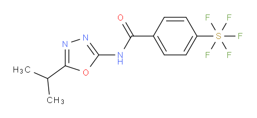 [4-[[[5-(1-methylethyl)-1,3,4-oxadiazol-2-yl]amino]carbonyl]phenyl]sulfur pentafluoride