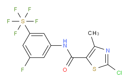 [3-[[(2-Chloro-4-methyl-5-thiazolyl)carbonyl]amino]-5-fluorophenyl]sulfur pentafluoride
