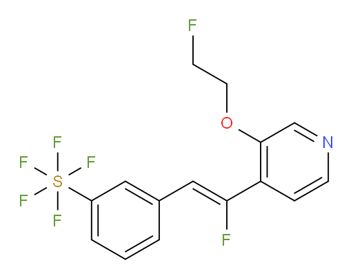 (Z)-3-(2-fluoro-2-(3-(2-fluoroethoxy)pyridin-4-yl)vinyl)(pentafluoromercapto)benzene