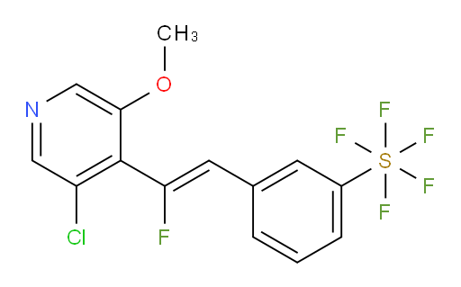 (Z)-3-(2-(3-chloro-5-methoxypyridin-4-yl)-2-fluorovinyl)(pentafluoromercapto)benzene