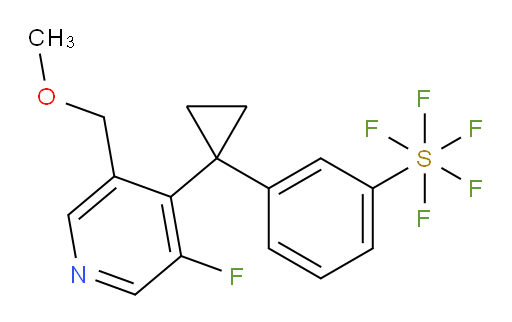 3-(1-(3-fluoro-5-(methoxymethyl)pyridin-4-yl)cyclopropyl)(pentafluoromercapto)benzene