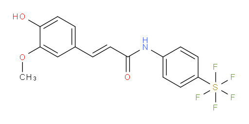 [4-[[3-(4-hydroxy-3-methoxyphenyl)-1-oxo-2-propen-1-yl]amino]phenyl]sulfur pentafluoride