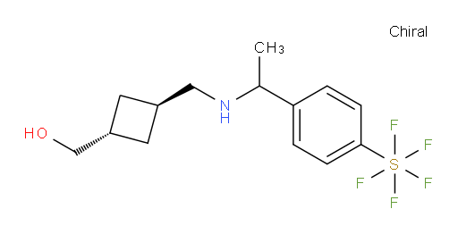 ((1r,3r)-3-(((1-(4-(pentafluoromercapto)phenyl)ethyl)amino)methyl)cyclobutyl)methanol