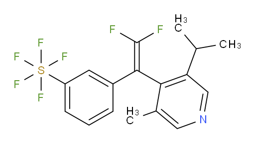 3-(2,2-difluoro-1-(3-isopropyl-5-methylpyridin-4-yl)vinyl)(pentafluoromercapto)benzene