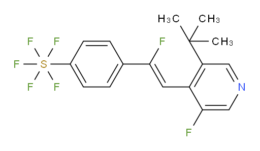 (Z)-4-(2-(3-(tert-butyl)-5-fluoropyridin-4-yl)-1-fluorovinyl)(pentafluoromercapto)benzene