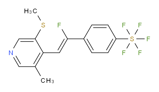 (Z)-4-(1-fluoro-2-(3-methyl-5-(methylthio)pyridin-4-yl)vinyl)(pentafluoromercapto)benzene