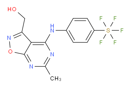 (4-((4-(pentafluoromercapto)phenyl)amino)-6-methylisoxazolo[5,4-d]pyrimidin-3-yl)methanol