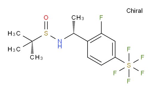 [4-[(1R)-1-[[(R)-(1,1-Dimethylethyl)sulfinyl]amino]ethyl]-3-fluorophenyl]sulfur pentafluoride