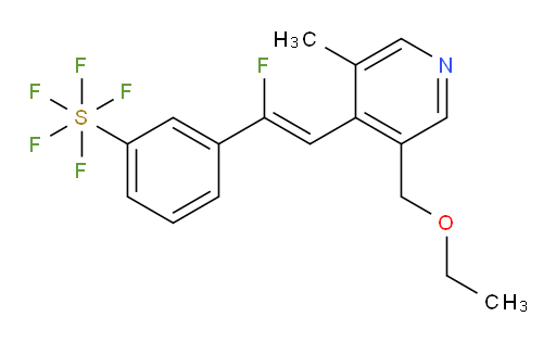 (Z)-3-(2-(3-(ethoxymethyl)-5-methylpyridin-4-yl)-1-fluorovinyl)(pentafluoromercapto)benzene