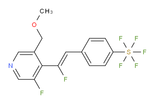 (Z)-4-(2-fluoro-2-(3-fluoro-5-(methoxymethyl)pyridin-4-yl)vinyl)(pentafluoromercapto)benzene