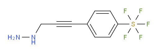 4-(3-hydrazinylprop-1-yn-1-yl)(pentafluoromercapto)benzene