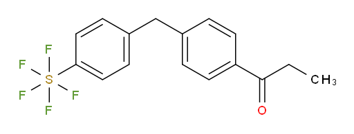 [4-[[4-(1-oxopropyl)phenyl]methyl]phenyl]sulfur pentafluoride