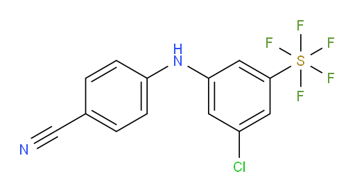 [3-Chloro-5-[(4-cyanophenyl)amino]phenyl]sulfur pentafluoride