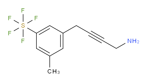 [3-(4-Amino-2-butyn-1-yl)-5-methylphenyl]sulfur pentafluoride