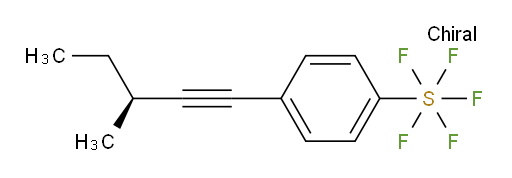 (S)-4-(3-methylpent-1-yn-1-yl)(pentafluoromercapto)benzene