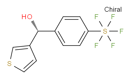 (R)-(4-(pentafluoromercapto)phenyl)(thiophen-3-yl)methanol