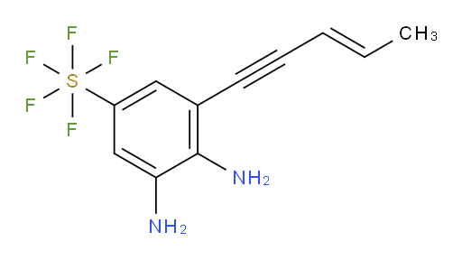 [3,4-Diamino-5-(3-penten-1-yn-1-yl)phenyl]sulfur pentafluoride