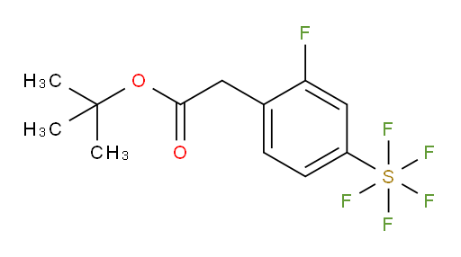 tert-butyl 2-(2-fluoro-4-(pentafluoromercapto)phenyl)acetate